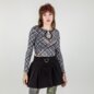 Banned Cupid Clash Mesh Top (Black & White) | Banned Alternative Clothing