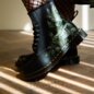 Dr Martens 1460 Evergreen Genix Boots (Black) | 1460 Boots