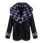 Jawbreaker Purple Fur Corduroy Jacket (Black/Purple)