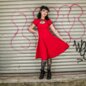 Hell Bunny Casey Dress (Red) | Alternative Dress, Gothic Clothing