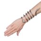 Armband mit Schlangenmotiv aus blauer Banane (Silber) | Alternative Accessoires