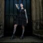 Bleeding Heart Clarissa Kleid (Schwarz) | Blue Banana Gothic Kleid
