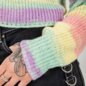 Banned Nola Pastel Rainbow Jumper (Multicolour) | Alternative Fashion Blue Banana