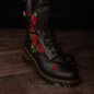 Dr Martens 1460 Vonda Embroidered Rose Boots (Black) | Blue Banana