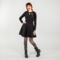 Hell Bunny Dakota Dress Pinafore Dress, Gothic Vintage Clothing