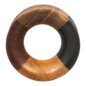 Blue Banana 4 Quarter Wood Flesh Tunnel (Brown)