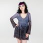 Hell Bunny Ecclesia Mini Dress (Grey) | Alternative Fashion, Goth Clothing