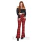 Banned Grit & Glam Black & Red Tartan Pantalon | Mode Alternative