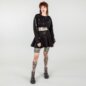 Banned Crossbound Crop Jumper (Black) | Banned Alternative Clothing
