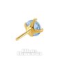 Blue Banana 14 Karat Gold Circonita Cúbica De 4 Mm. Top Sin Hilos (Agua)| Body Piercing Jewellery