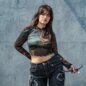 Killstar Crypt Garden Mesh Top (Multicolour) | Alternative Long Sleeved