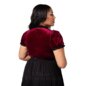 Hell Bunny Mourning Top (Burgundy) | Blue Banana