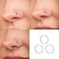 Blue Banana Box 3 Nose Ring Set (Silver) | Blue Banana