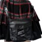 Poizen Industries Phantom Highlander Skirt (Black/Red) | Gothic Summer Clothing