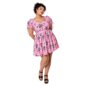 Hell Bunny Ma Boheme Mini Dress (Pink) | Gothic Summer Clothing