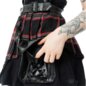 Poizen Industries Phantom Highlander Skirt (Black/Red) | Gothic Summer Clothing