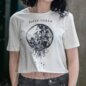 Official Sleep Token Take Me Back Crop T Shirt (White) | Blue Banana
