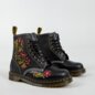 Dr Martens 1460 Floral Wanama Boot (Black) | Autumnal Footwear