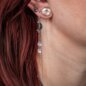 Blue Banana Moon & Star Earrings (Black) | Gothic Earrings
