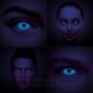 UV i-Glow 30 Tage blaue farbige Kontaktlinsen, Coloured Contacts UK