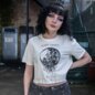 Official Sleep Token Take Me Back Crop T Shirt (White) | Blue Banana