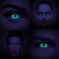UV i-Glow 1 Tag Grüne Farbige Kontaktlinsen, Coloured Contacts UK