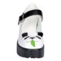 Koi Pondering Panda Mary Jane Chaussures (Noir/Blanc)