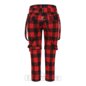 Banned Nocturne Buckle Trousers (Black/Red) | Alternative Fashion, Goth Clothing