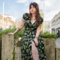 Hell Bunny Gaia Midi Dress (Black/Green) | Alternative Fashion, Goth Clothing