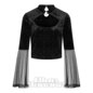 Banned Sedna Velvet Crop Top (Black) | Witchy Clothing