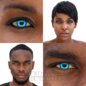 Angelic Blue 90 Farbige Kontaktlinsen | Chromaview Halloween Linsen