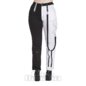 Banned Azrael Half & Half Trousers (Black/White) | Blue Banana
