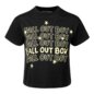 Fall Out Boy Repeat Crop T-Shirt (Black) | Cropped Band Tees