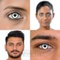 Manson 30 Tage wiederverwendbare weiße farbige Kontaktlinsen, Coloured Contacts UK