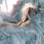 Blue Banana Long Fur Bag (Turquoise) | Alternative Accessories