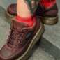 Dr Martens Buzz 5I Crazy Horse Shoe (Cherry) | Alternative Shoes