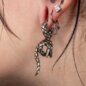 Blue Banana Surgical Steel Snake Ear Weight - Left (Silver) | Body Piercing Jewellery