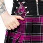 Heartless Nixie Skirt (Black/Pink) | Gothic Summer Clothing