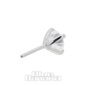 Blue Banana 14K White Gold Cubic Zirconia 3mm Threadless Top (White Gold) | Blue Banana Piercing