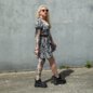 Killstar Venomous Rose Dress (Gray) | Alternative Fashion, Goth Clothing