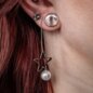 Blue Banana Star Rim Earrings (Silver) | Gothic Earrings