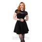 Hell Bunny Viola Mini Kleid (Schwarz) | Blue Banana