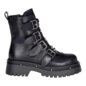 Bleeding Heart Buckle Boots (Black) | Alternative Footwear