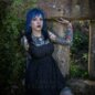 Killstar Mortalis Mini Dress (Charcoal) | Killstar Clothing