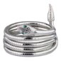 Armband mit Schlangenmotiv aus blauer Banane (Silber) | Alternative Accessoires
