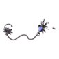 Ohrring mit Spinnennetz-Kette (Schwarz) | Alternative Mode, Gothic-Kleidung