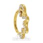 Blue Banana Plasma Gold 1.0 x 10mm Snake Hinged Segment Ring | Piercing Hoop