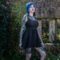 Killstar Mortalis Mini Dress (Charcoal) | Killstar Clothing