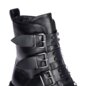 Bleeding Heart Buckle Boots (Black) | Alternative Footwear