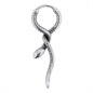 Piercing de oreja colgante con forma de serpiente de acero quirúrgico Blue Banana (plateado) | Joyería para piercings